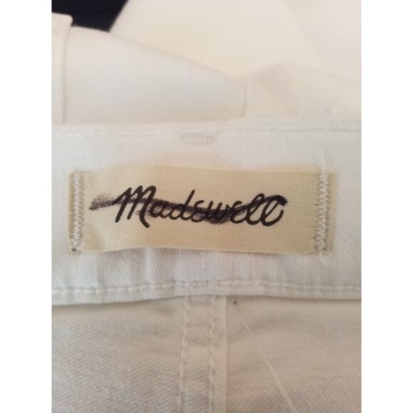 NWT Madewell Kick Out Crop Jeans – White – Size 29 NI961 - Picture 6 of 11